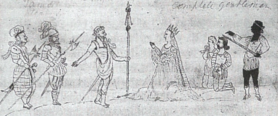 Drawing of characters in Shakespeare's TITUS ANDRONICUS